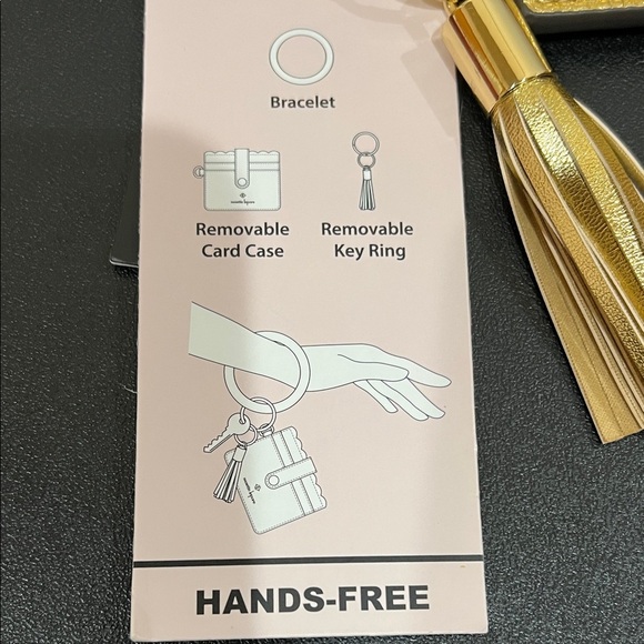 Nanette Lepore |  Gold Crossbody Bag Set w/ Matching Wallet, Bag Charm - Picture 11 of 15